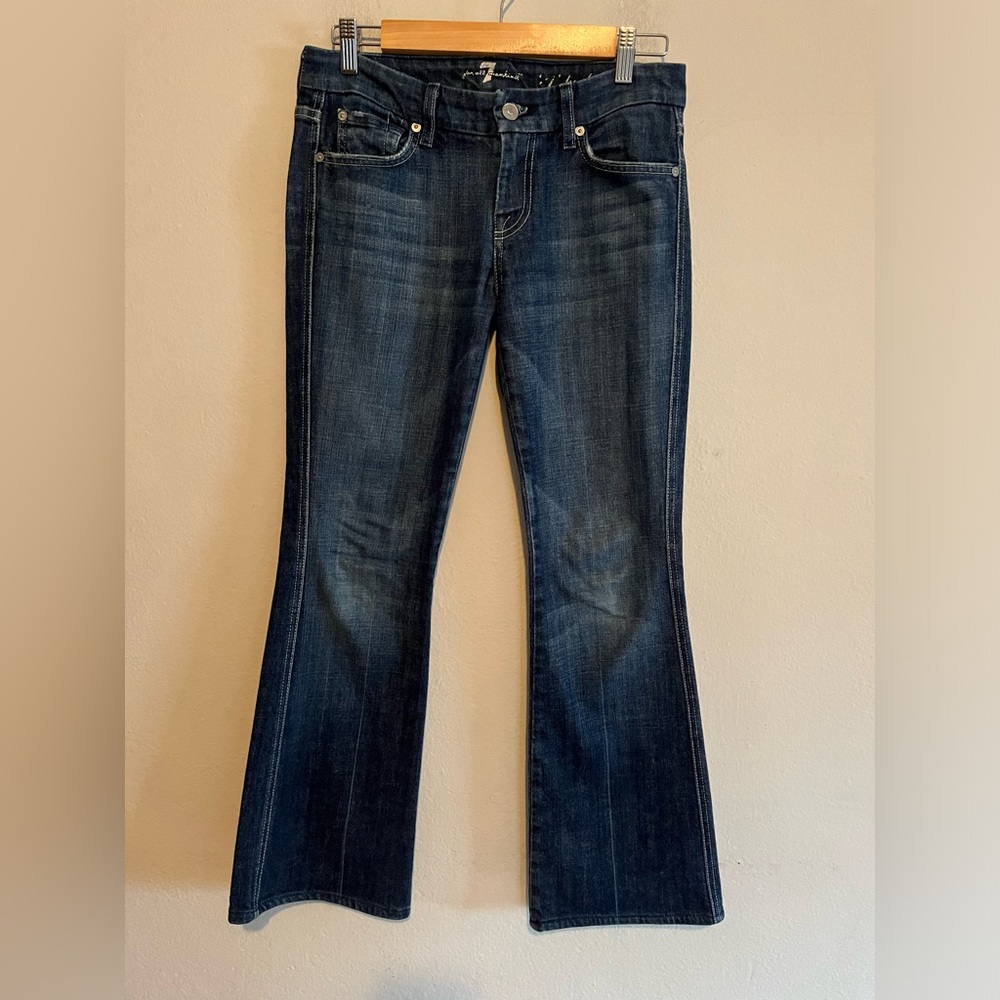 7 FOR ALL MANKIND “A” Pockets Dark Wash Jeans Size 26